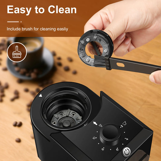 KIRAINAFLY COMPACT BURR COFFEE GRINDER