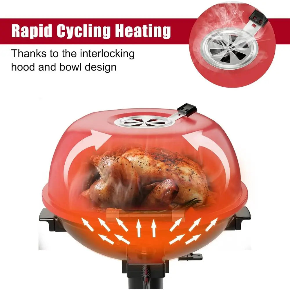 Electric BBQ Grill Removable Non-Stick Grill Rack,