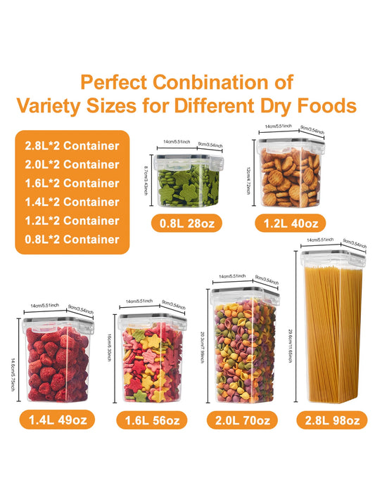 24 pc storage containers with sealed lids