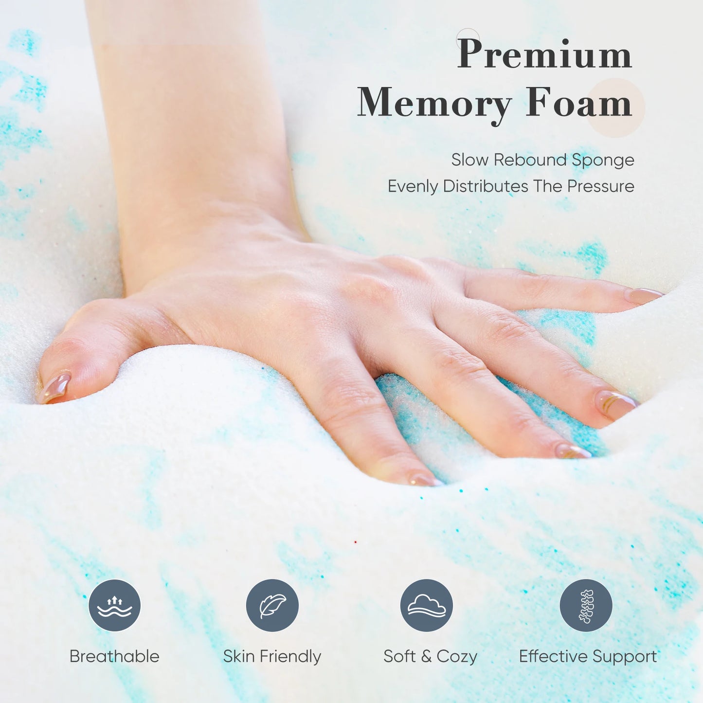 Cooling Gel Forming Mattress Topper