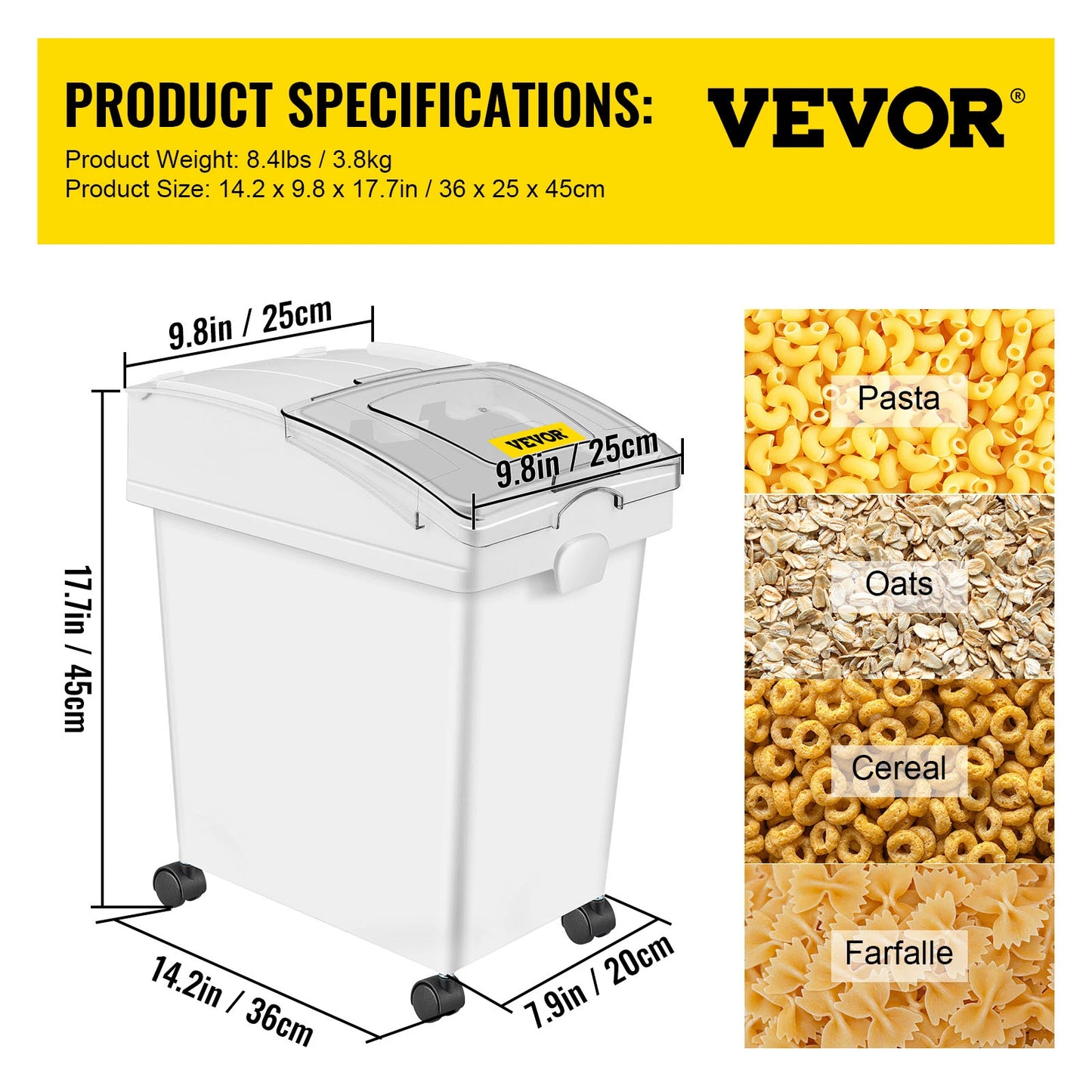Storage Bin with Scoop