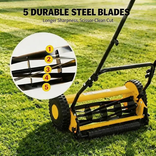 Manual Hand Portable Walk-Behind Mower