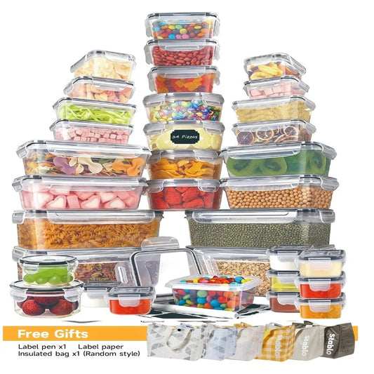 Set - 24 Containers & Lids with Labels