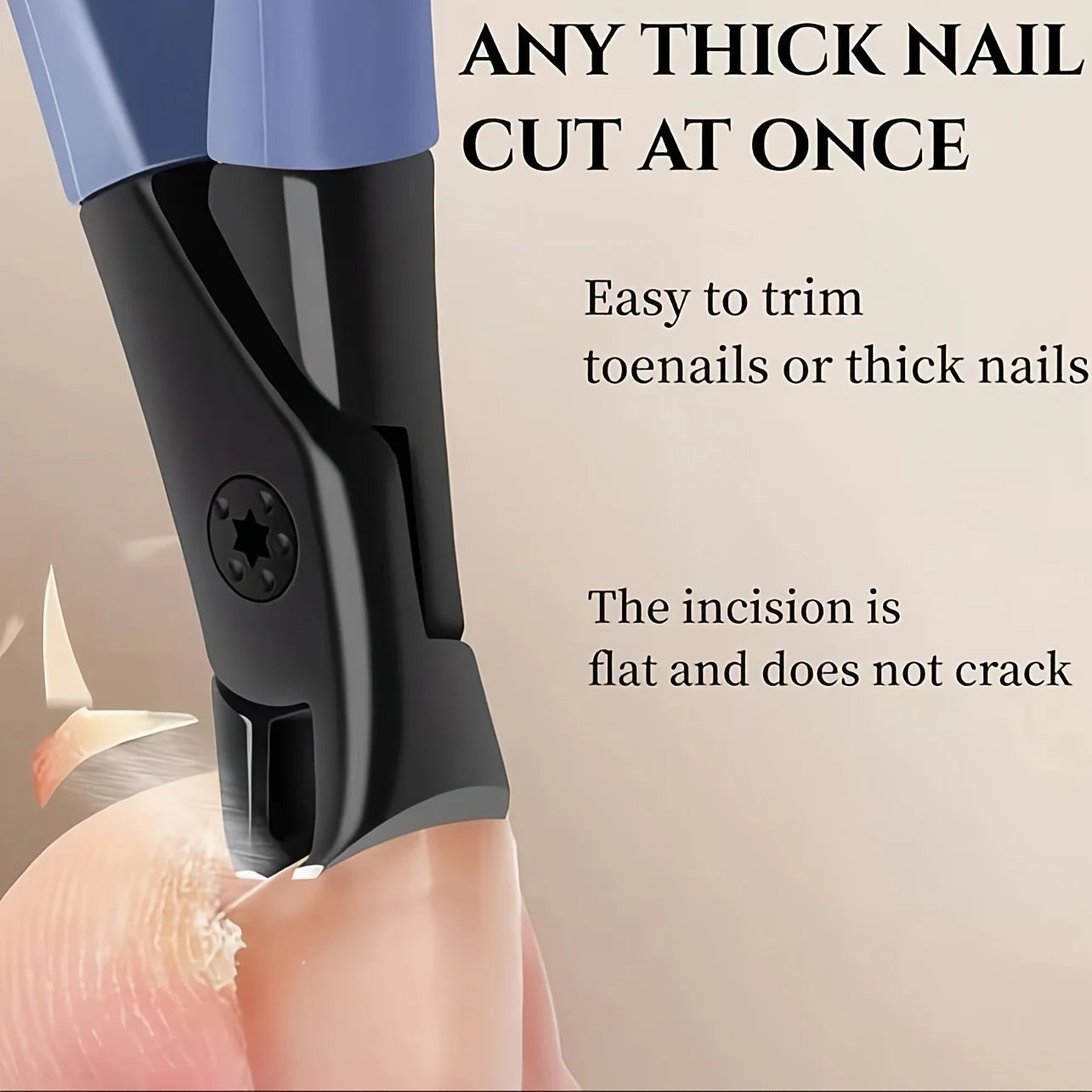 Nail Clipper With Ergonomic Handle.