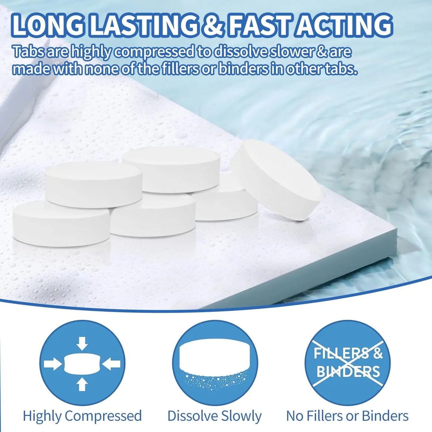 3 inch 50 Pounds Chlorine Tablets