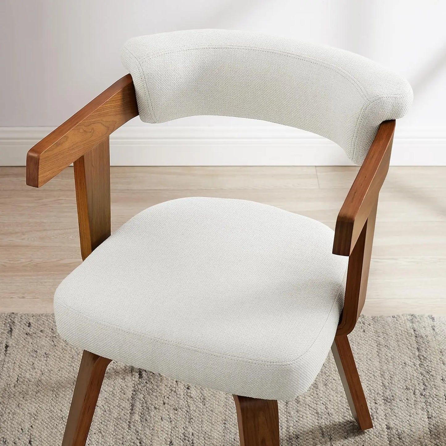 Swivel Desk Chair, Office Chairs with Wooden Legs