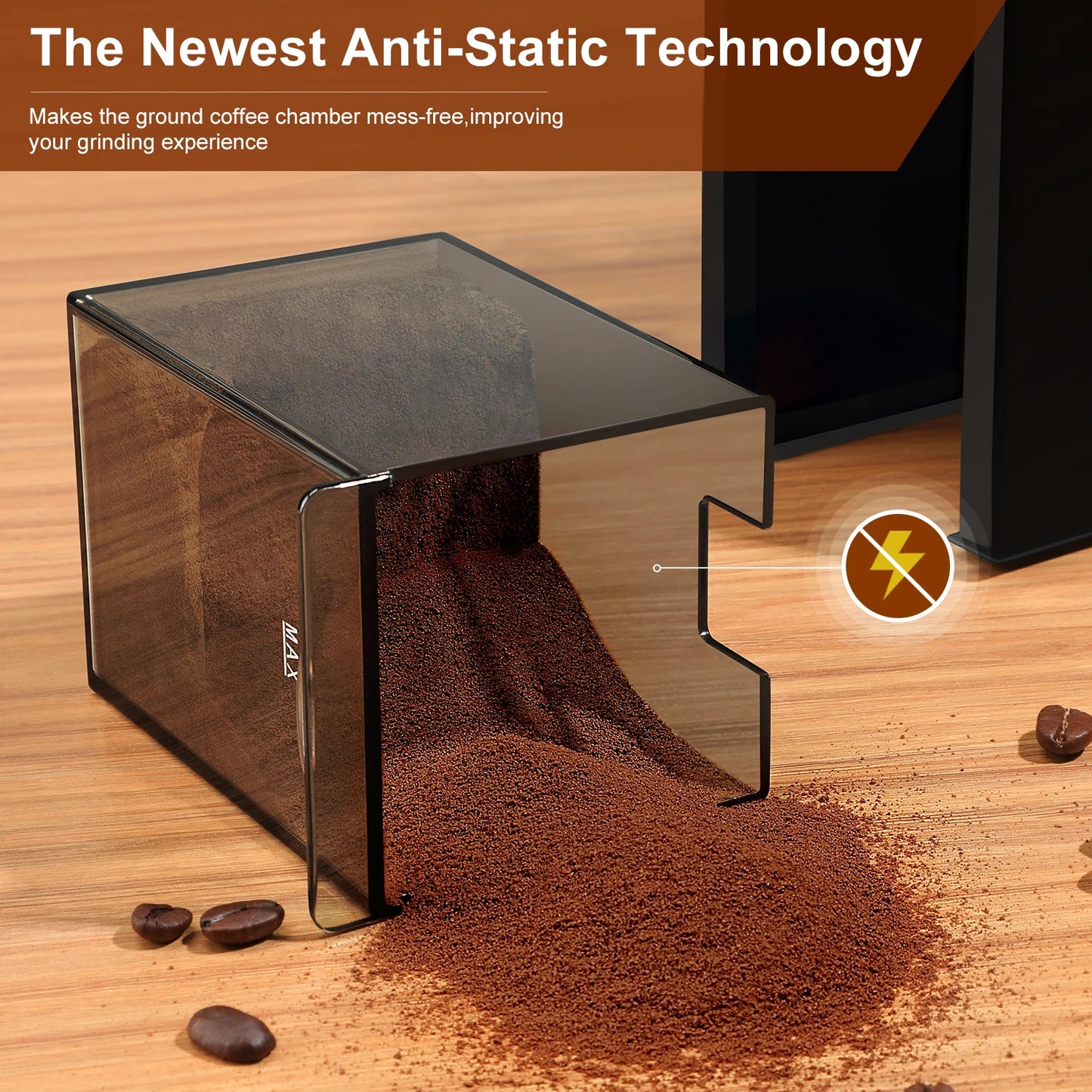 KIRAINAFLY COMPACT BURR COFFEE GRINDER