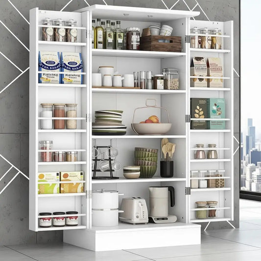Freestanding Kitchen Cabinet with Doors
