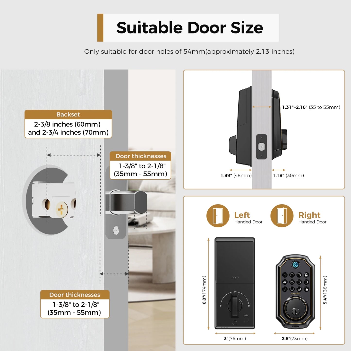 Keyless Entry Door Lock  with Keypad
