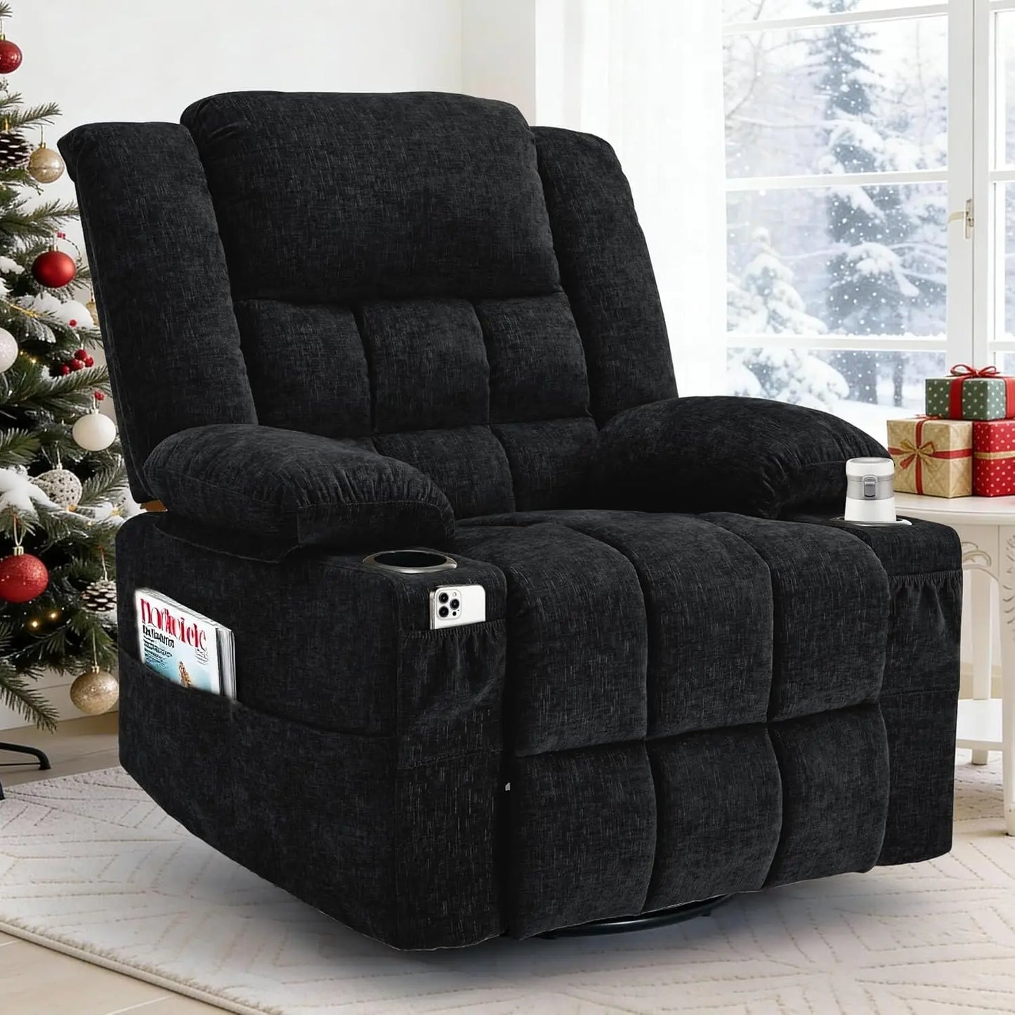 Customized Swivel Rocker Recliner with Massage and Heating