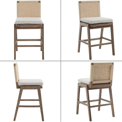 2-Pack Farmhouse Bar Stools,
