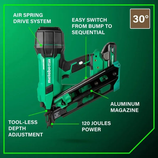 3 1/2" Framing Nailer, with 4.0Ah Lithium I Battery