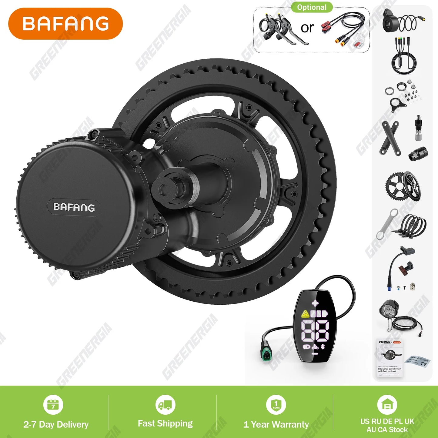 Complete Set Electric Bike Middle Drive eBike Conversion Kit