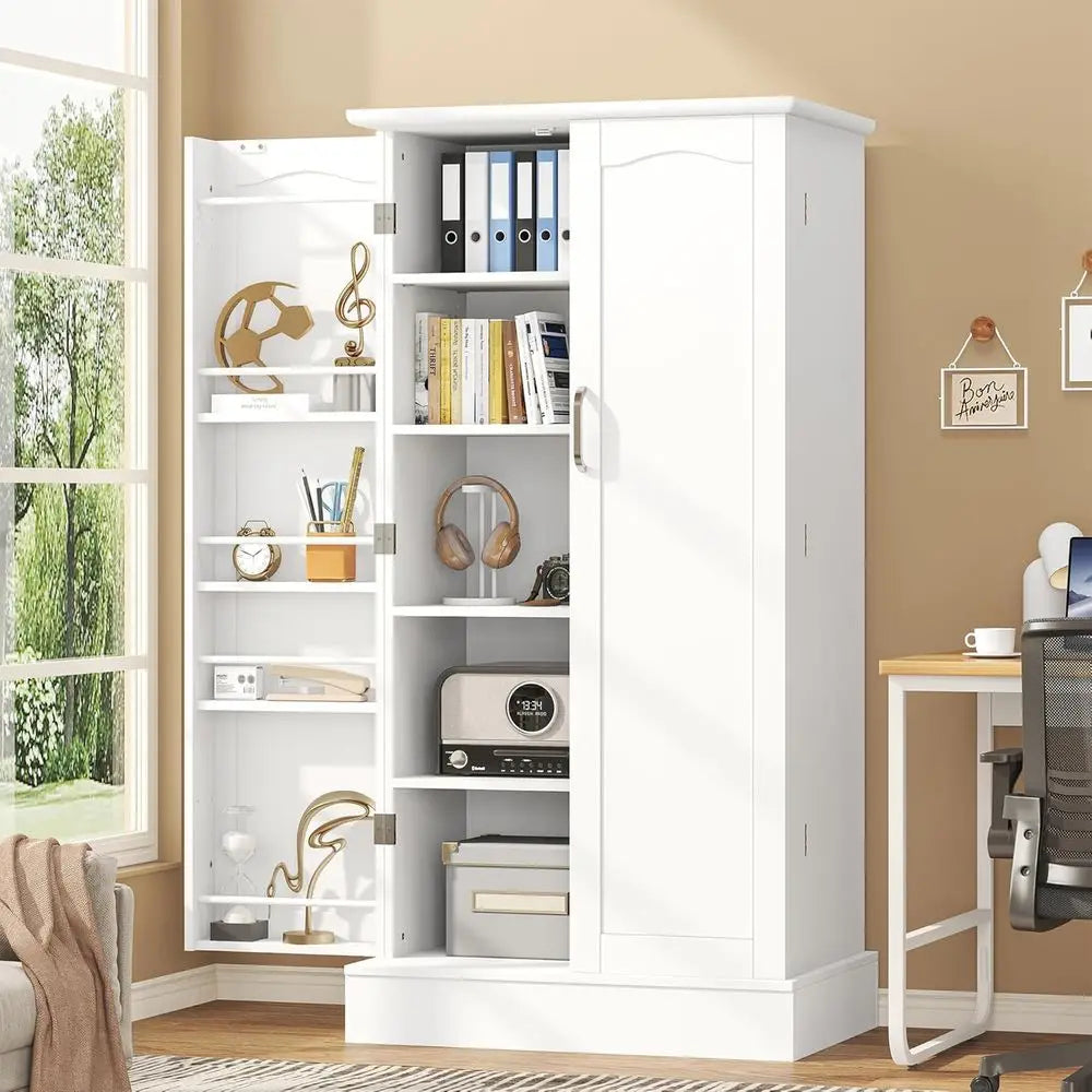 Freestanding Kitchen Cabinet with Doors