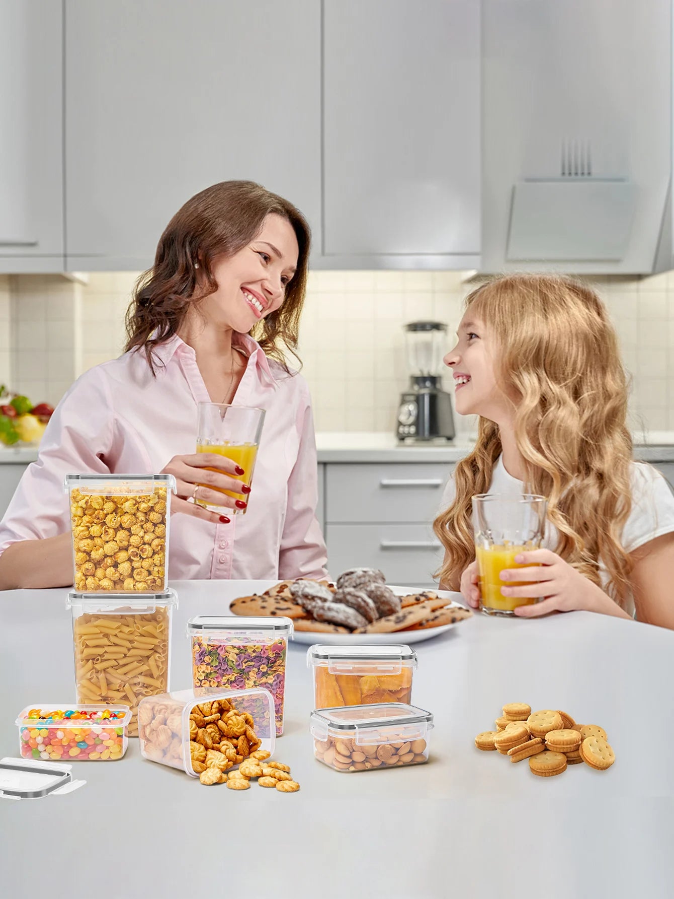 24 pc storage containers with sealed lids