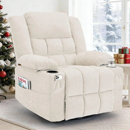 Customized Swivel Rocker Recliner with Massage and Heating