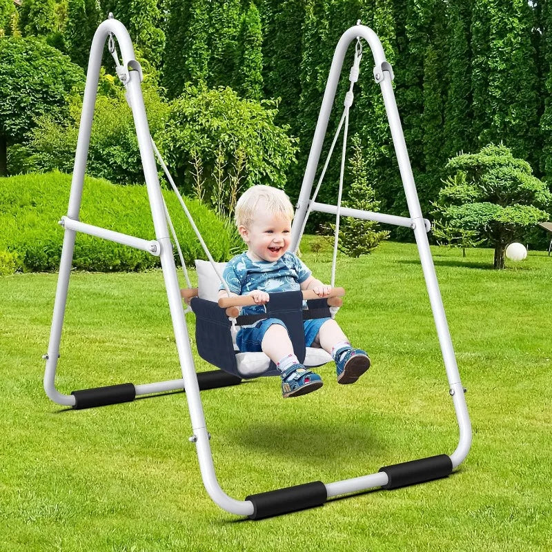 Indoor Outdoor Swing Set for Aged 1-3,