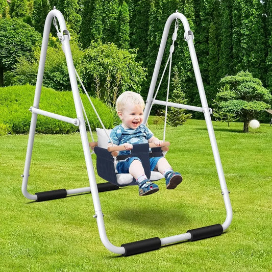 Indoor Outdoor Swing Set for Aged 1-3,