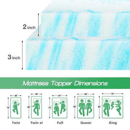 Cooling Gel Forming Mattress Topper