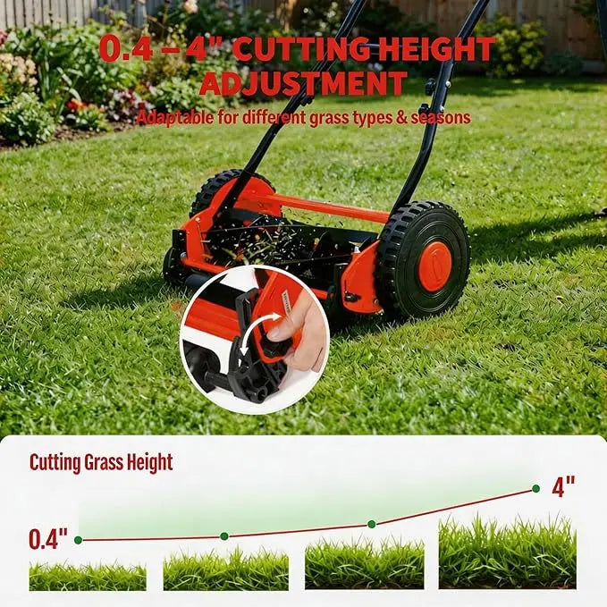 Manual Hand  Portable Walk-Behind Mower