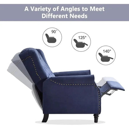Push Back Recliner Chair Set of 2