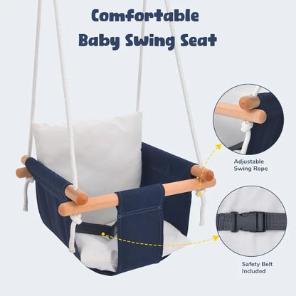 Indoor Outdoor Swing Set for Aged 1-3,