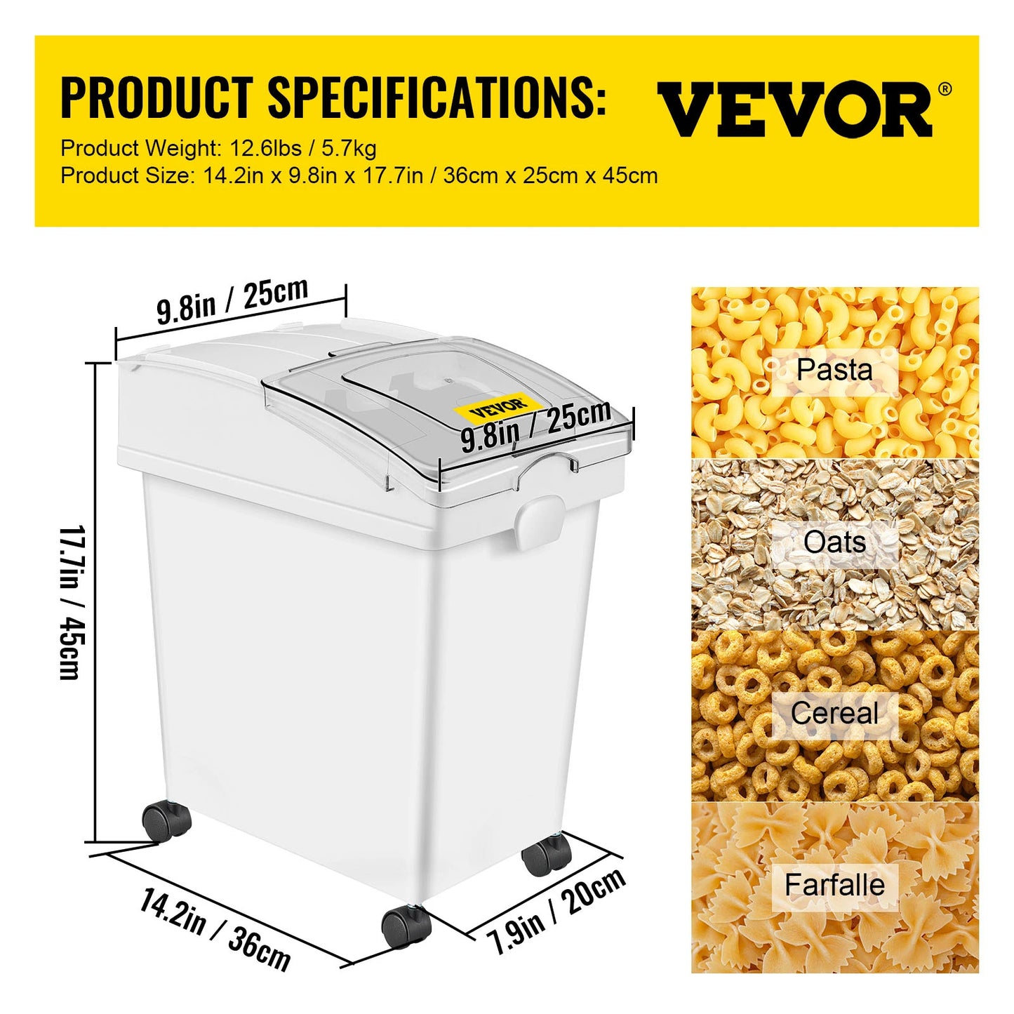 Storage Bin with Scoop