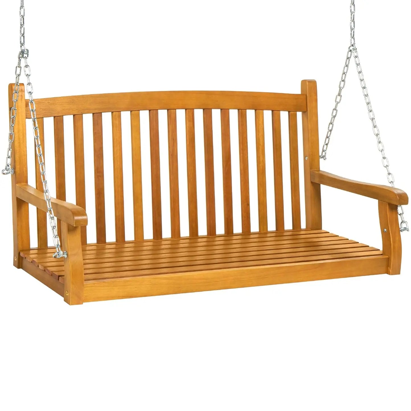 48in Wood hanging Porch Swing w/Mounting Chair Customized