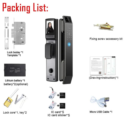 3D Face Recognition Unlock Digital Door Lock