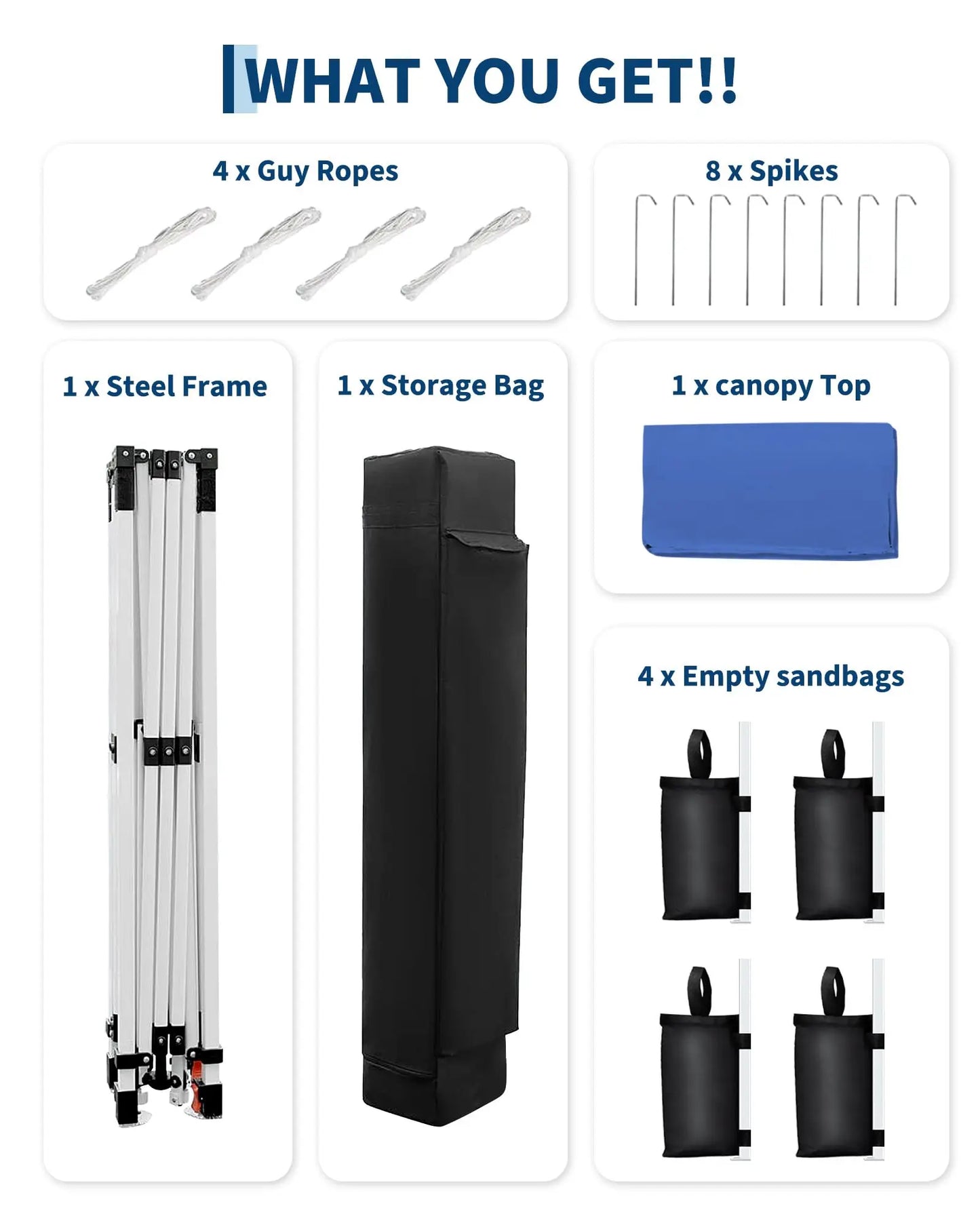 10x10 FT Pop Up Canopy Tent, With Carry Bag