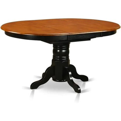 5-Piece Black & Cherry Finish Dining Set