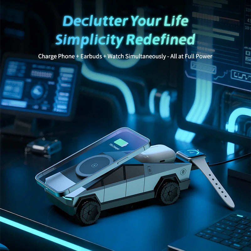 New Cybertruck Multifunctional Wireless Charger Desktop