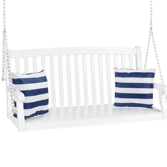 48in Wood hanging Porch Swing w/Mounting Chair Customized