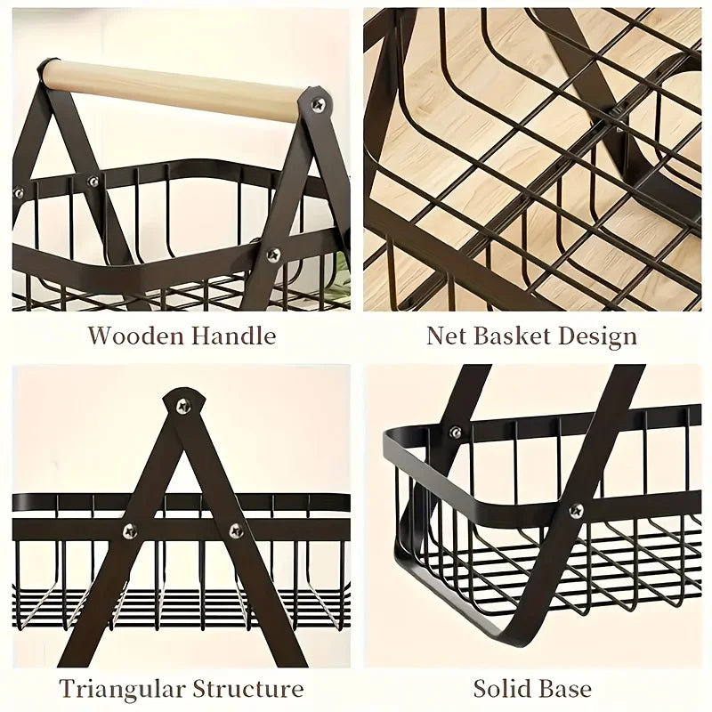 Three-tier fruit basket