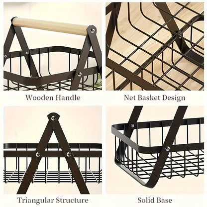 Three-tier fruit basket