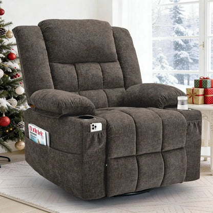 Customized Swivel Rocker Recliner with Massage and Heating