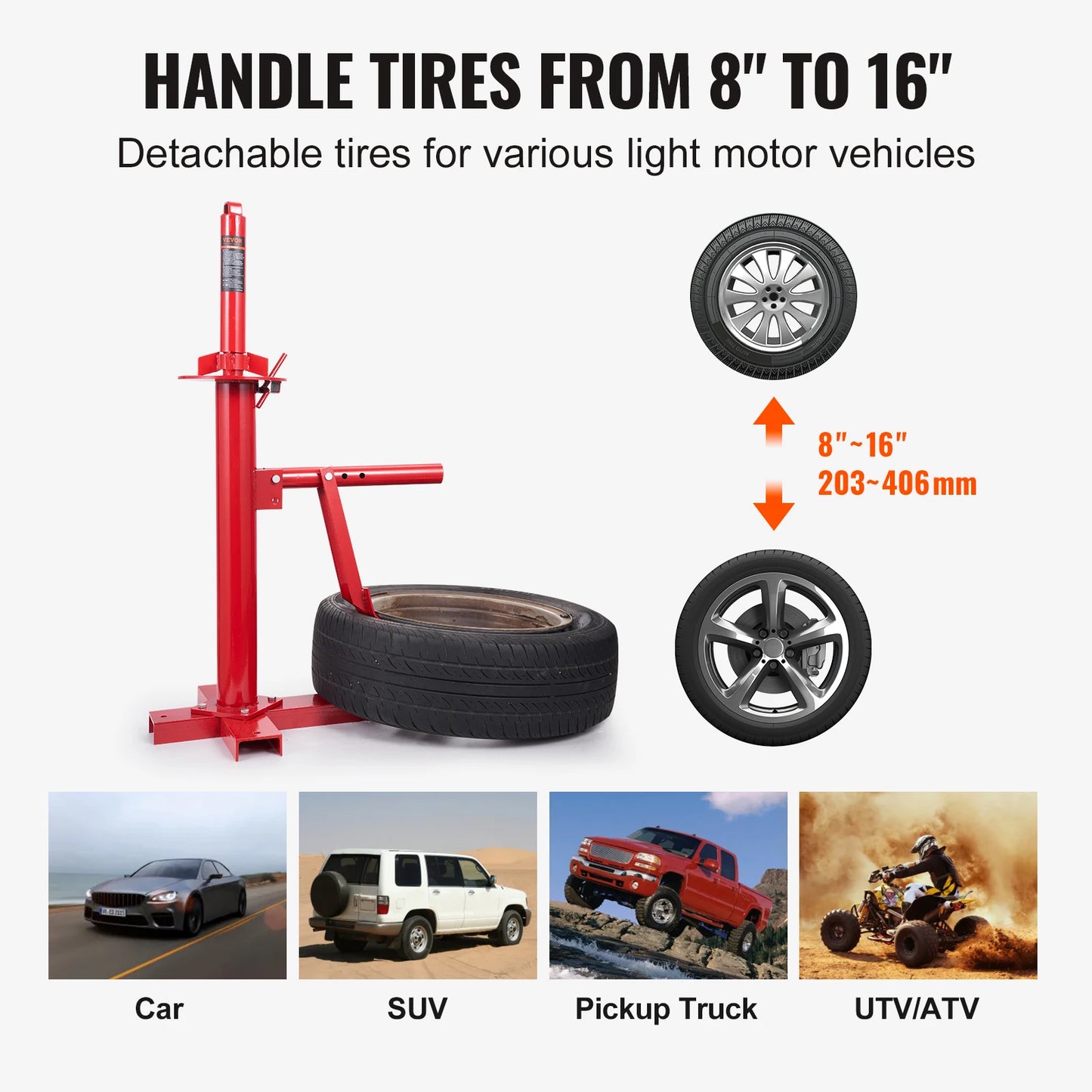 Portable Tire Changer for Car Truck Motorcycle