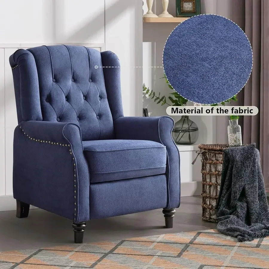 Push Back Recliner Chair Set of 2