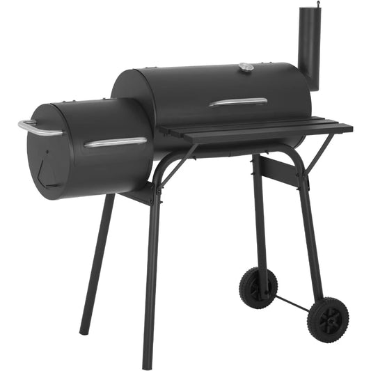 43 " Charcoal BBQ Grill with Smoker