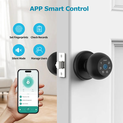 Fingerprint Door Lock App Control Passcode Unlock