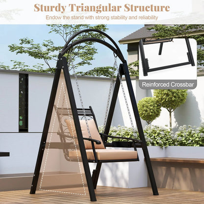 Balcony Porch Swing w/Stand