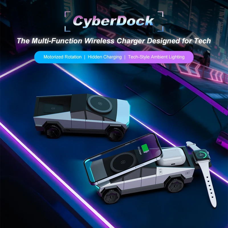 New Cybertruck Multifunctional Wireless Charger Desktop