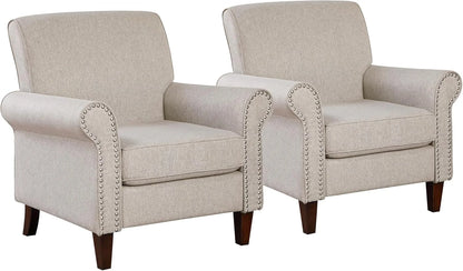 Upholstered Living Room Chair Set of 2