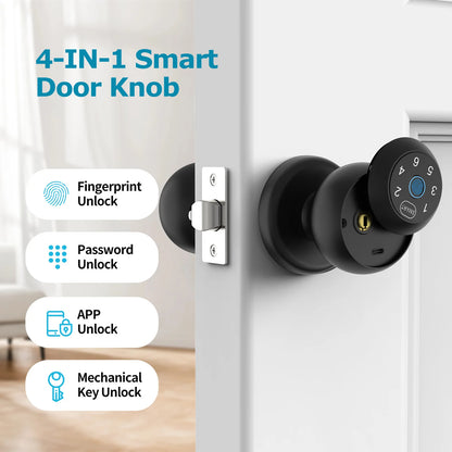 Fingerprint Door Lock App Control Passcode Unlock