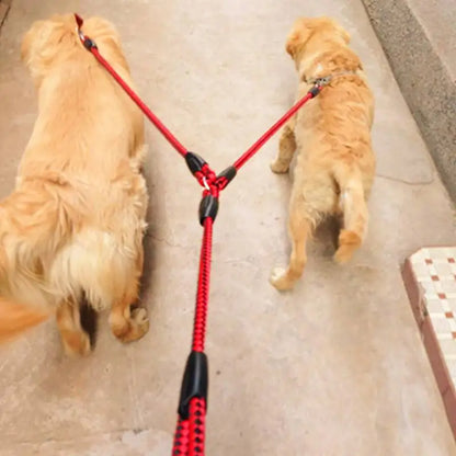 1.4m Pet Double Leash Training for Two Dogs