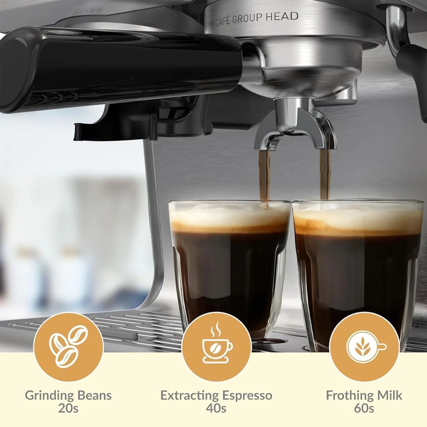 Espresso Maker with Grinder