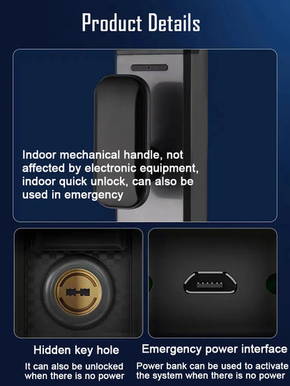3D Face Recognition Unlock Digital Door Lock