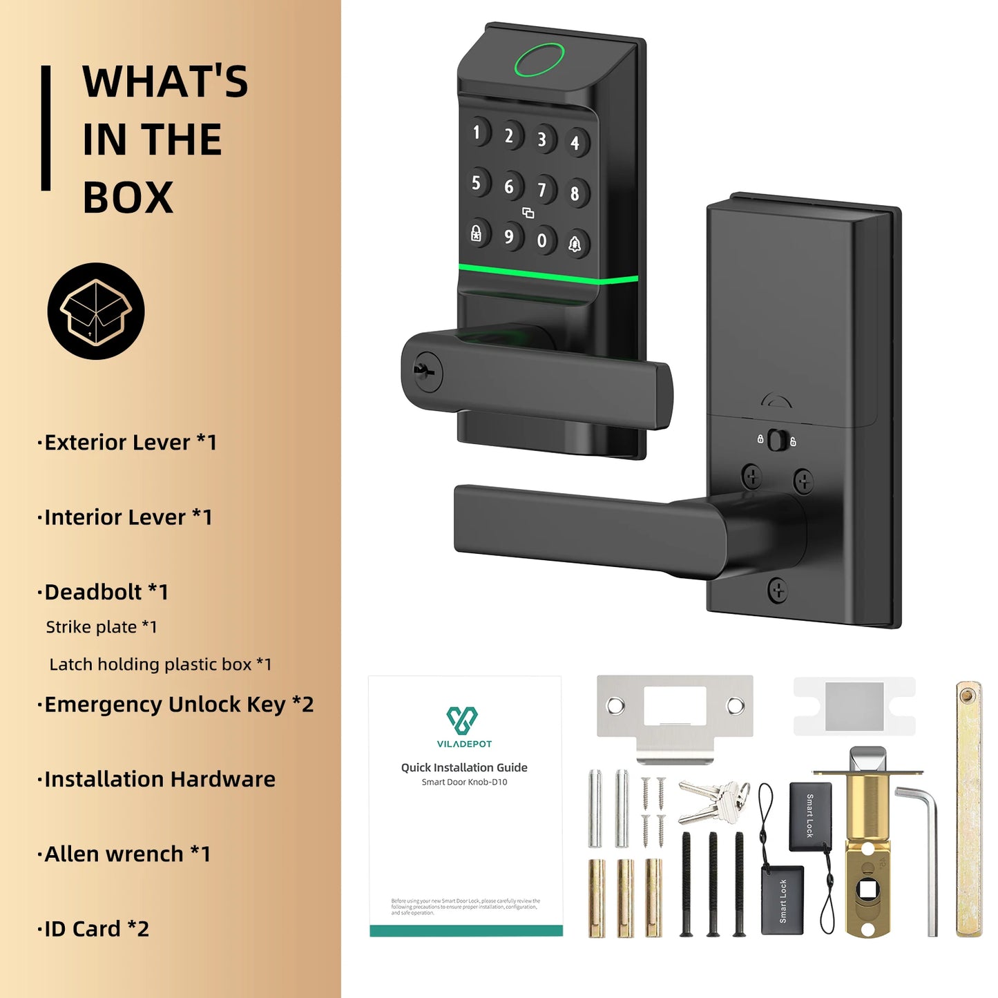 Smart Lock Fingerprint Door Lock App Control Passcode