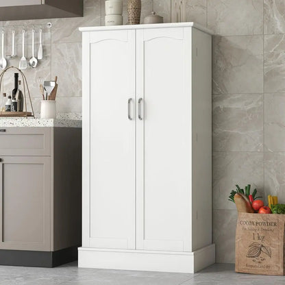 Freestanding Kitchen Cabinet with Doors