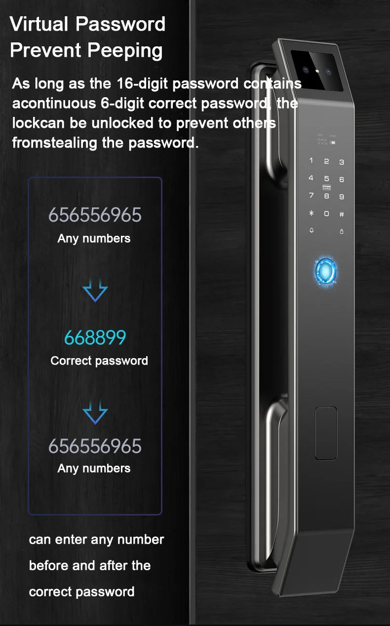 3D Face Recognition Unlock Digital Door Lock